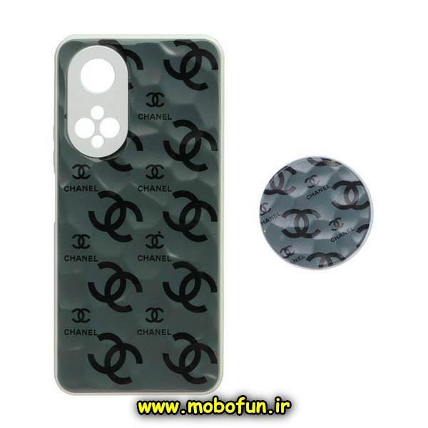 قاب گوشی Honor X7 4G آنر شش ضلعی طرح دار چنل CHANEL محافظ لنز دار پاپ سوکت دار کد 157